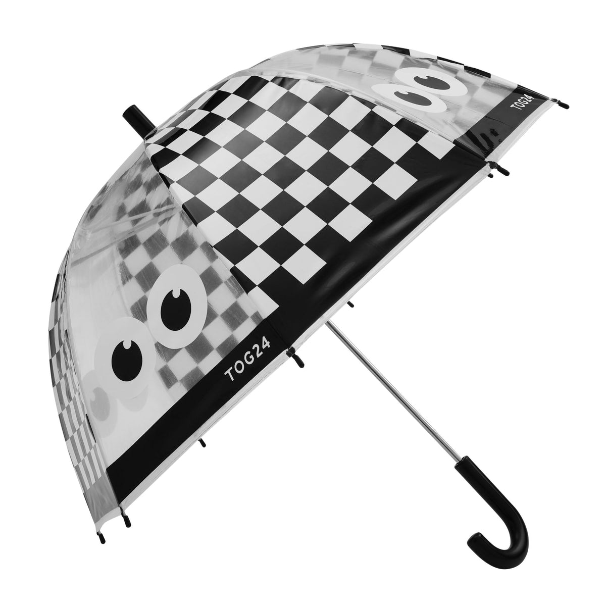 Romney Kids Shaun the Sheep Umbrella - Black White Checkerboard