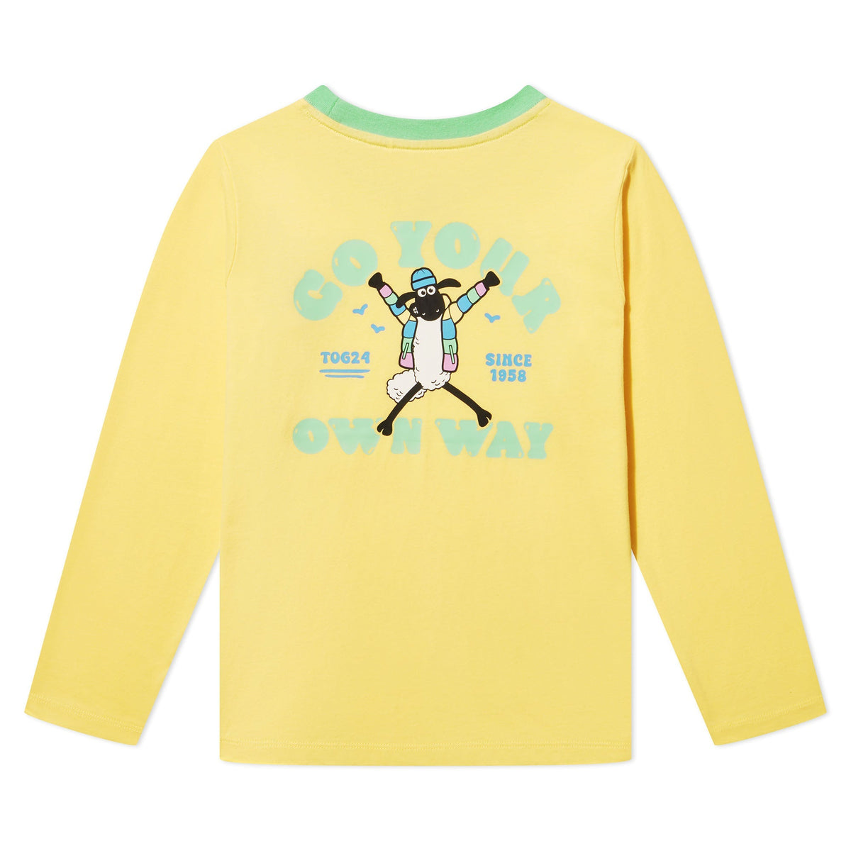 Ryeland Kids Shaun the Sheep T-Shirt LS - Sunshine Yellow