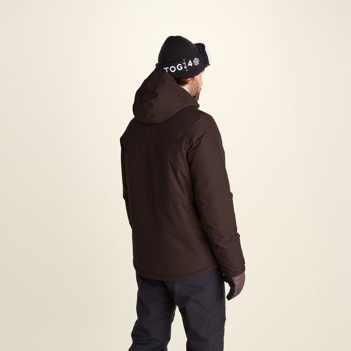 Samoens Mens Waterproof Ski Jacket - Chocolate Brown