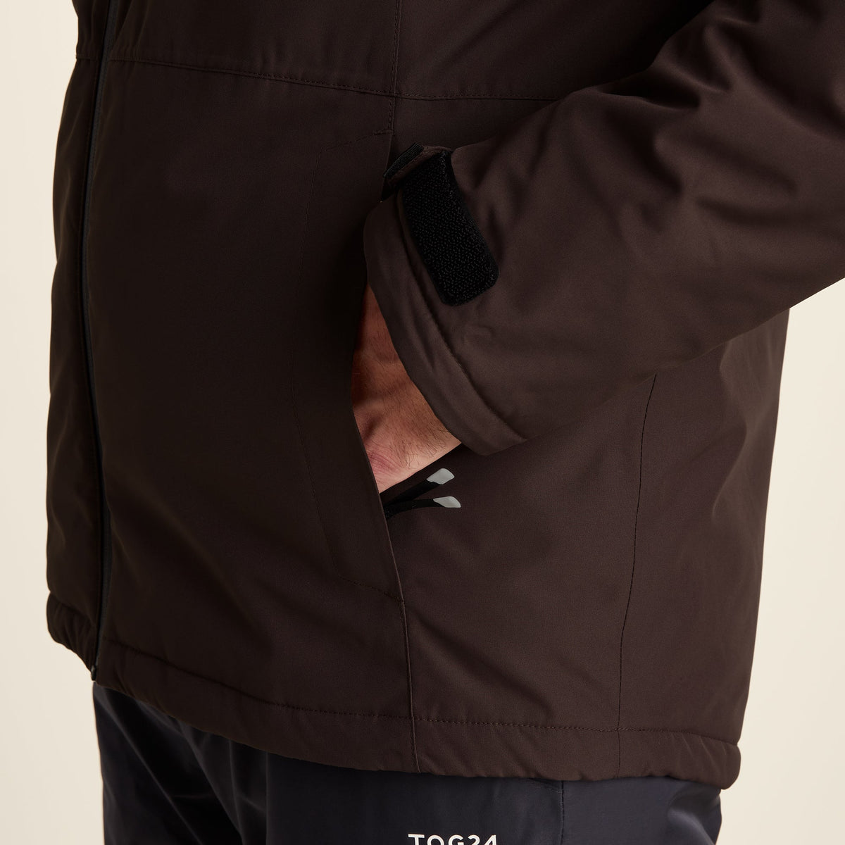 Samoens Mens Waterproof Ski Jacket - Chocolate Brown