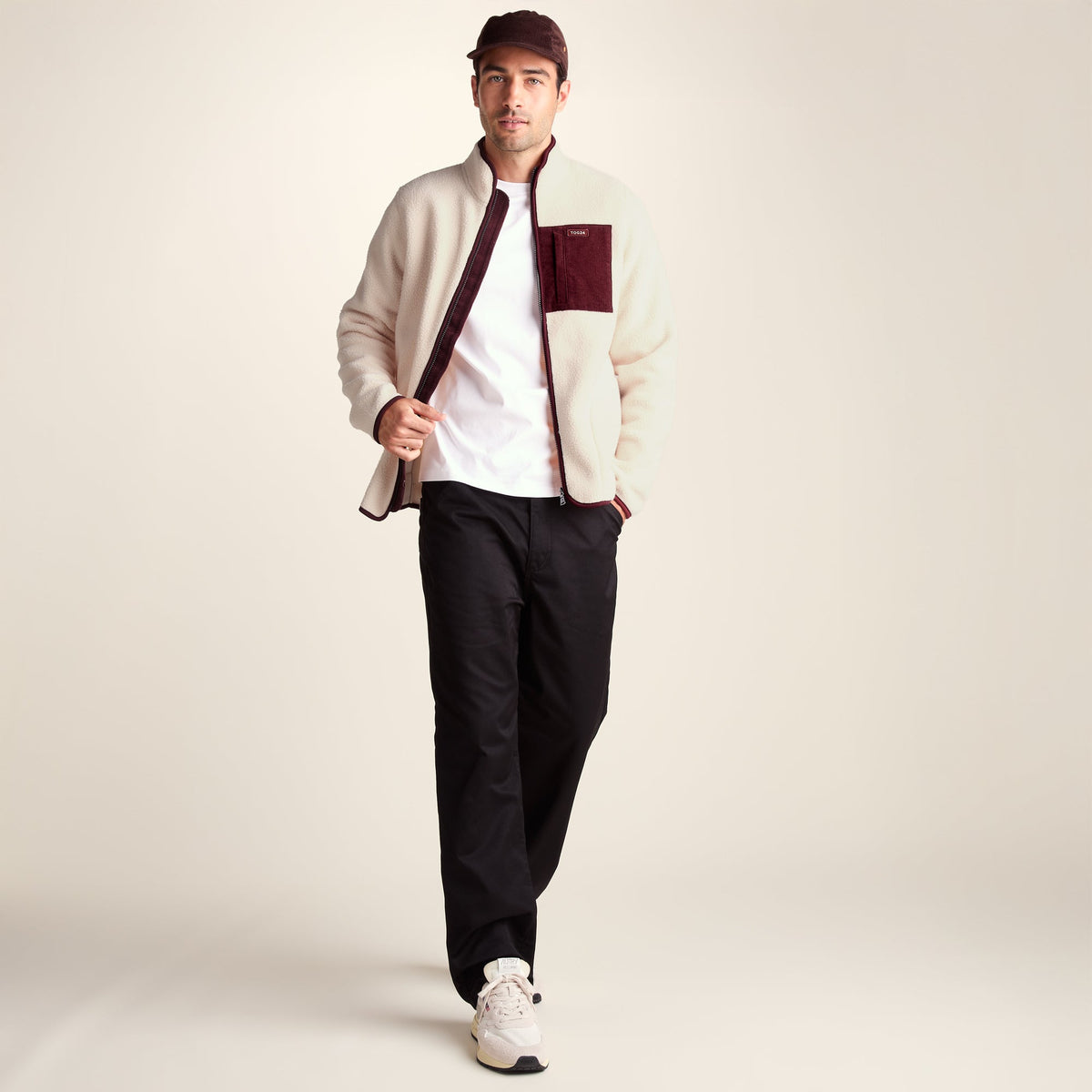 Samson Mens Thermal Sherpa Jacket - Buttercream