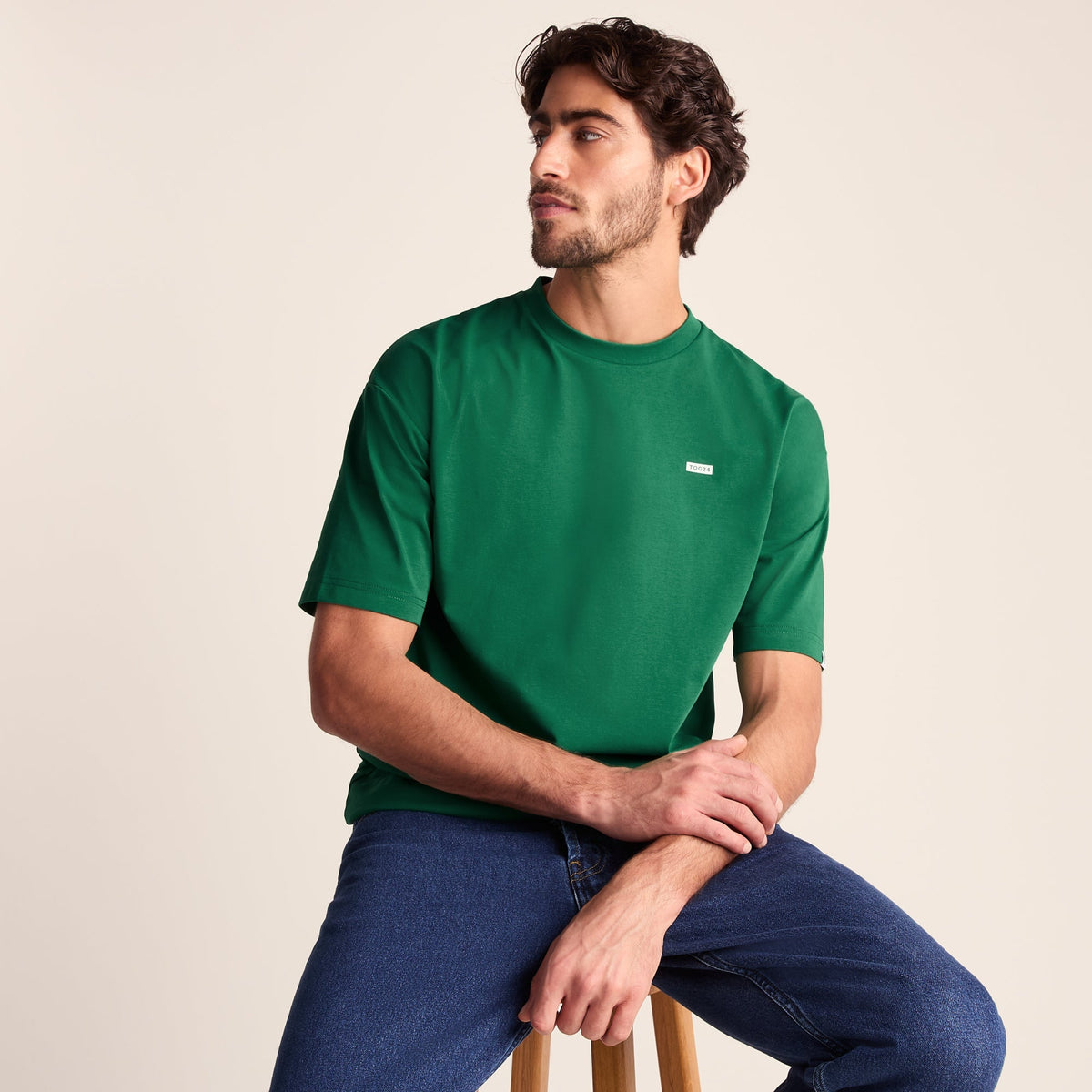 Shed Mens Premium Supersoft Relaxed Fit T-Shirt - Green