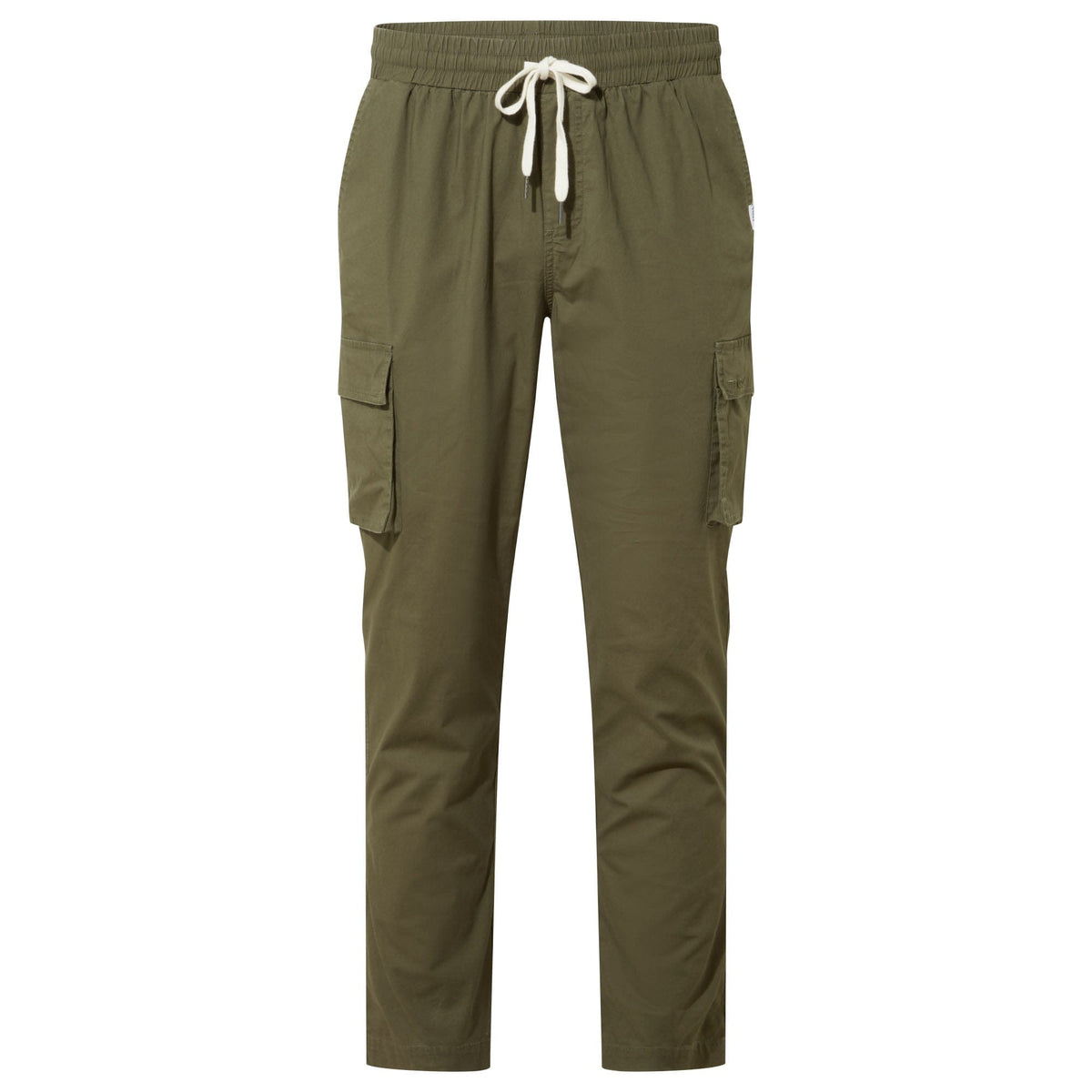 Silas Mens Cargo Trousers - Khaki
