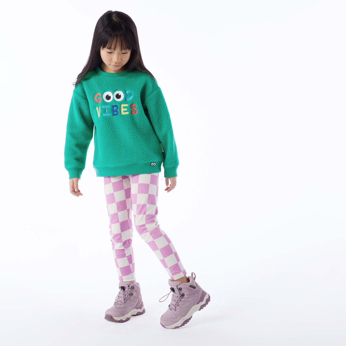 Swaledale Kids Shaun the Sheep Sherpa Sweat - Jungle Green