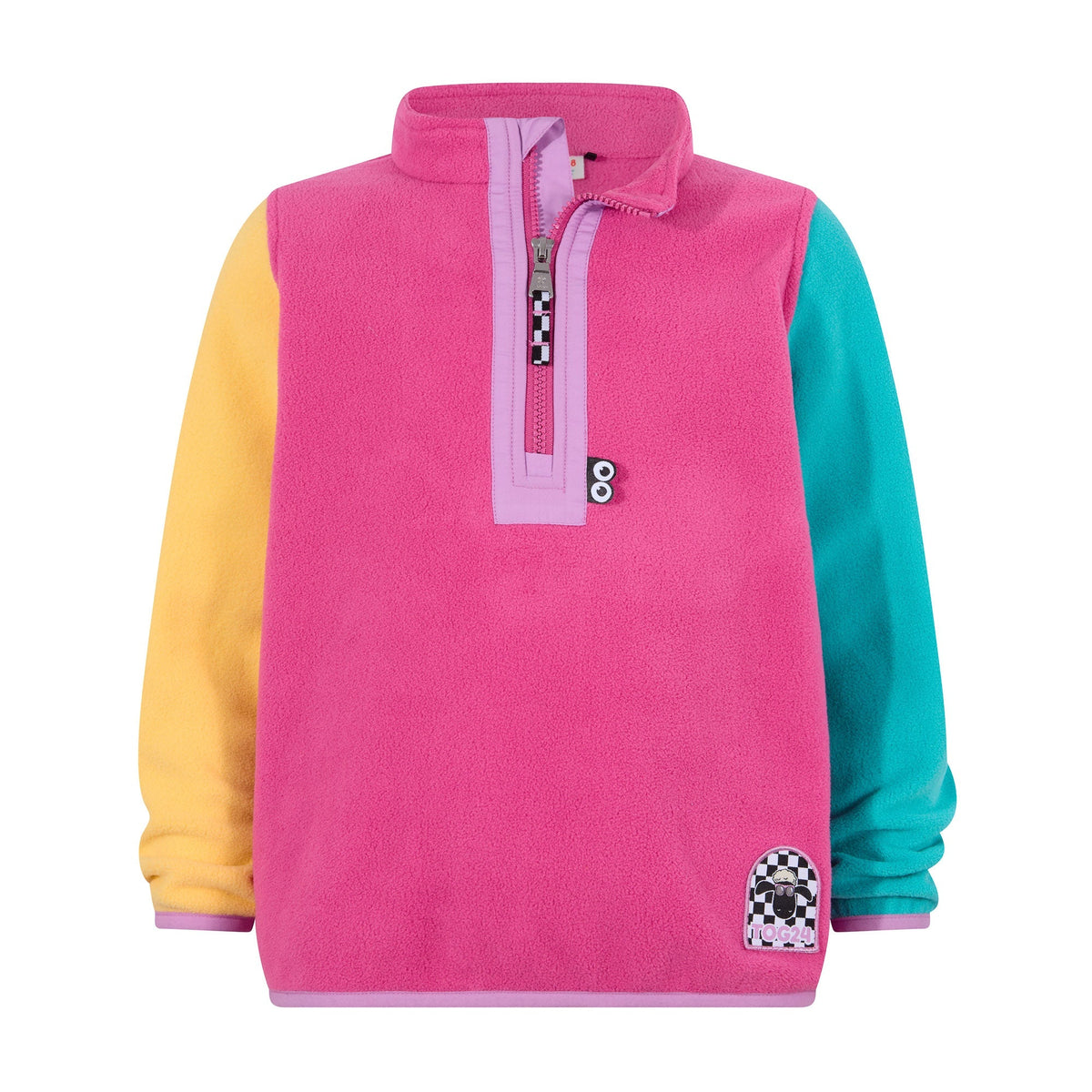 Texel Kids Shaun the Sheep Fleece Zip Neck - Strawberry Dream