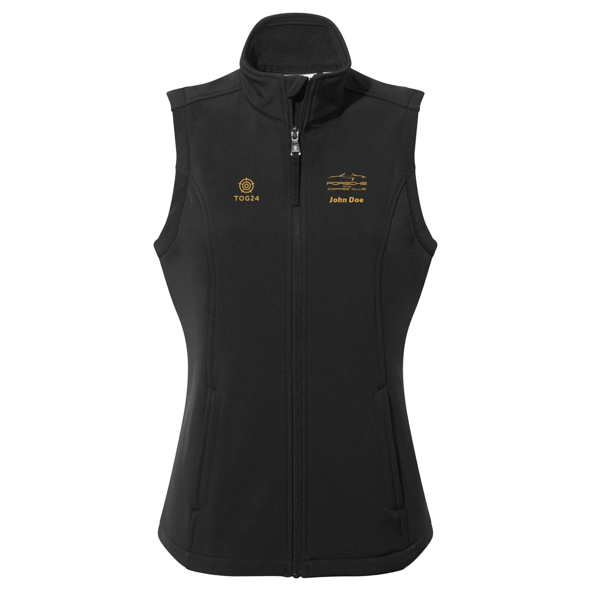 Porsche & Coffee Club Cabriolet Womens - Valley Softshell Gilet Black