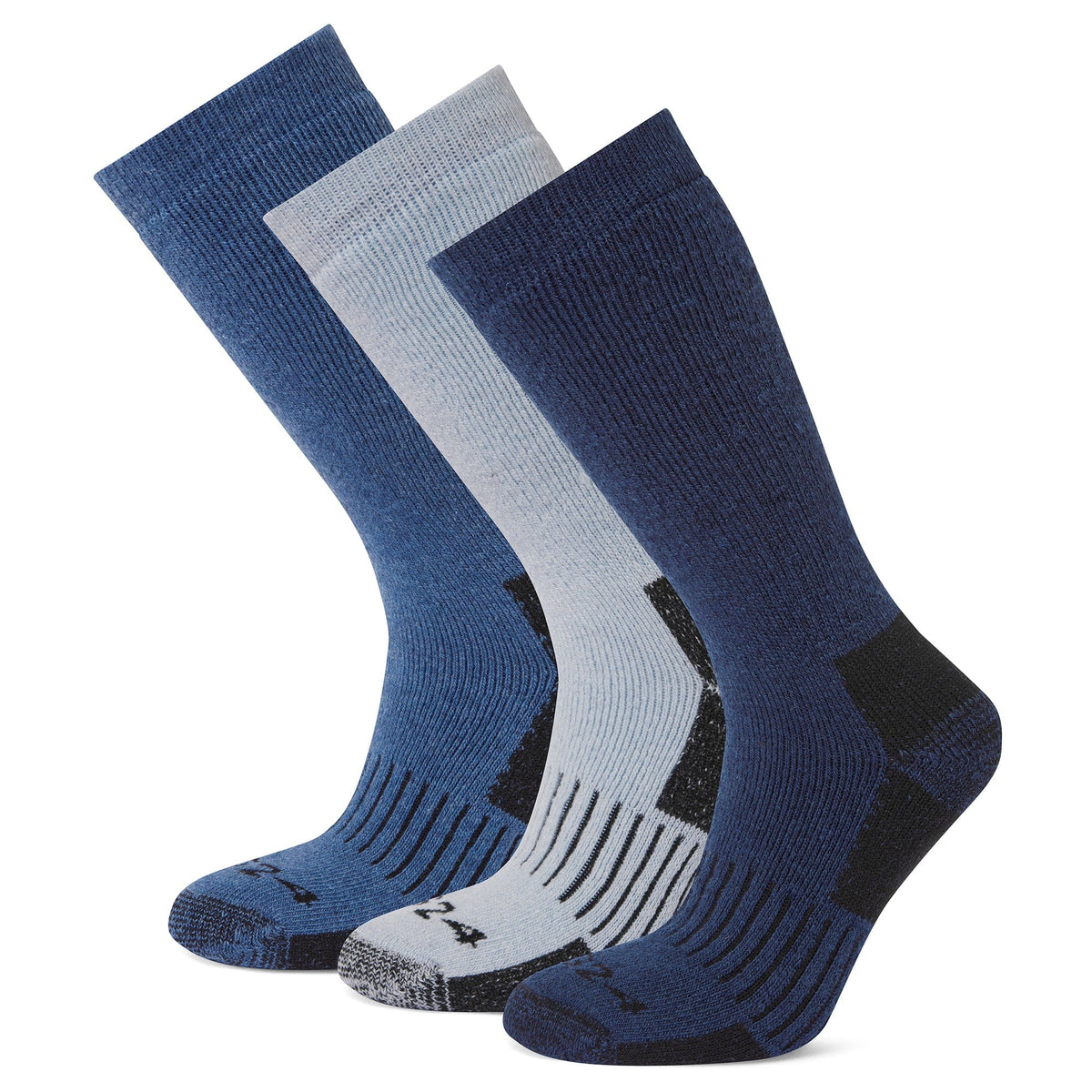 Villach 3 Pack Womens Trek Socks - Starry Night/Blueberry/Ice Blue