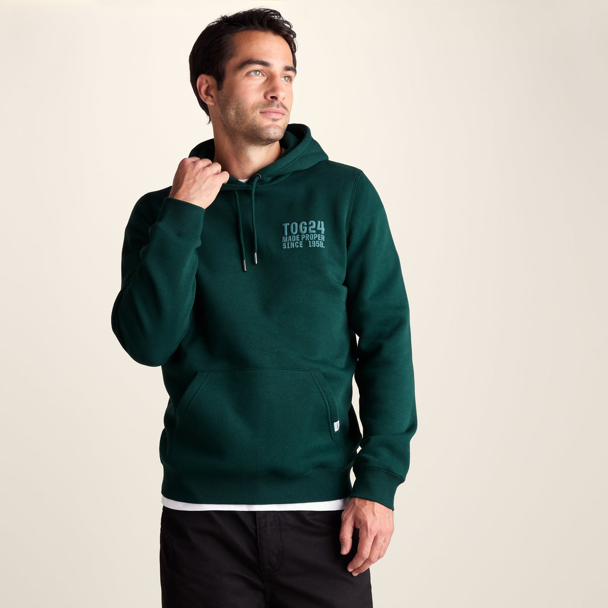 Whalley Mens Supersoft Hoody - Midnight Green