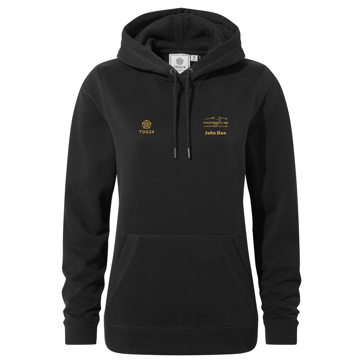 Porsche & Coffee Club Cabriolet Womens - Wyke Hoody Black