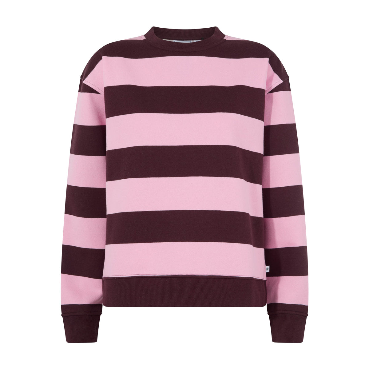 Yuri Womens Supersoft Crew Neck Striped Sweatshirt - Huckleberry Stripe