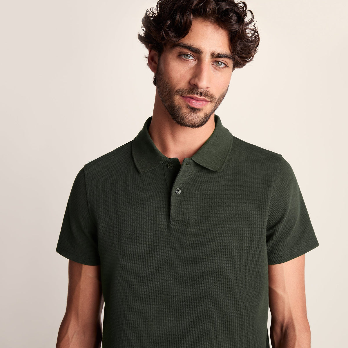 Zaden Mens Polo Shirt - Dark Olive Green