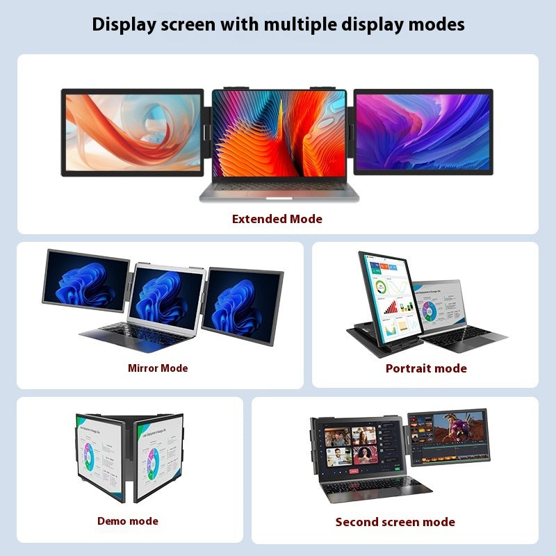 14-Inch Dual Screen Portable Monitor for Laptop