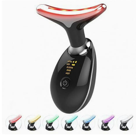 EMS Thermal LED Microcurrent Beauty Device Neck & Face Massager