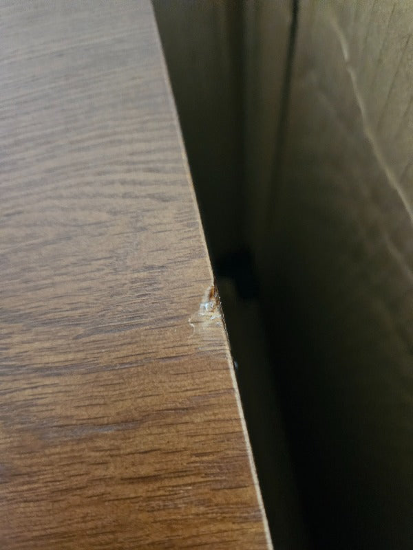 Wright Walnut Bedside Table (Damaged)