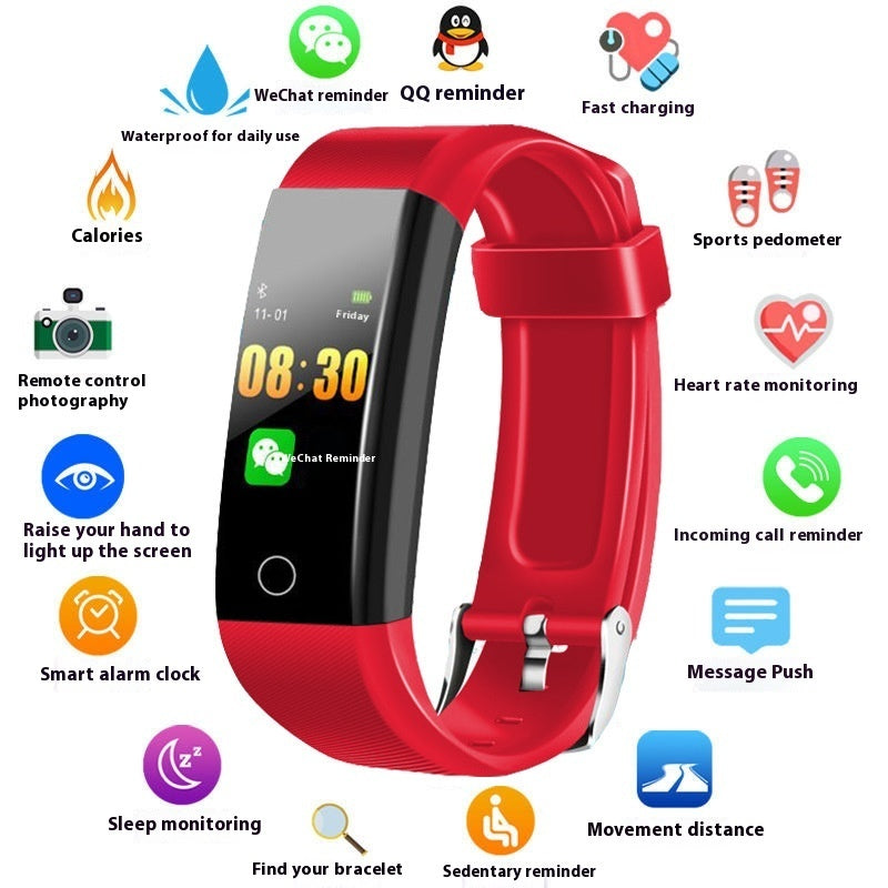Men & Women Smart Blood Pressure & Heart Rate Fitness Bracelet