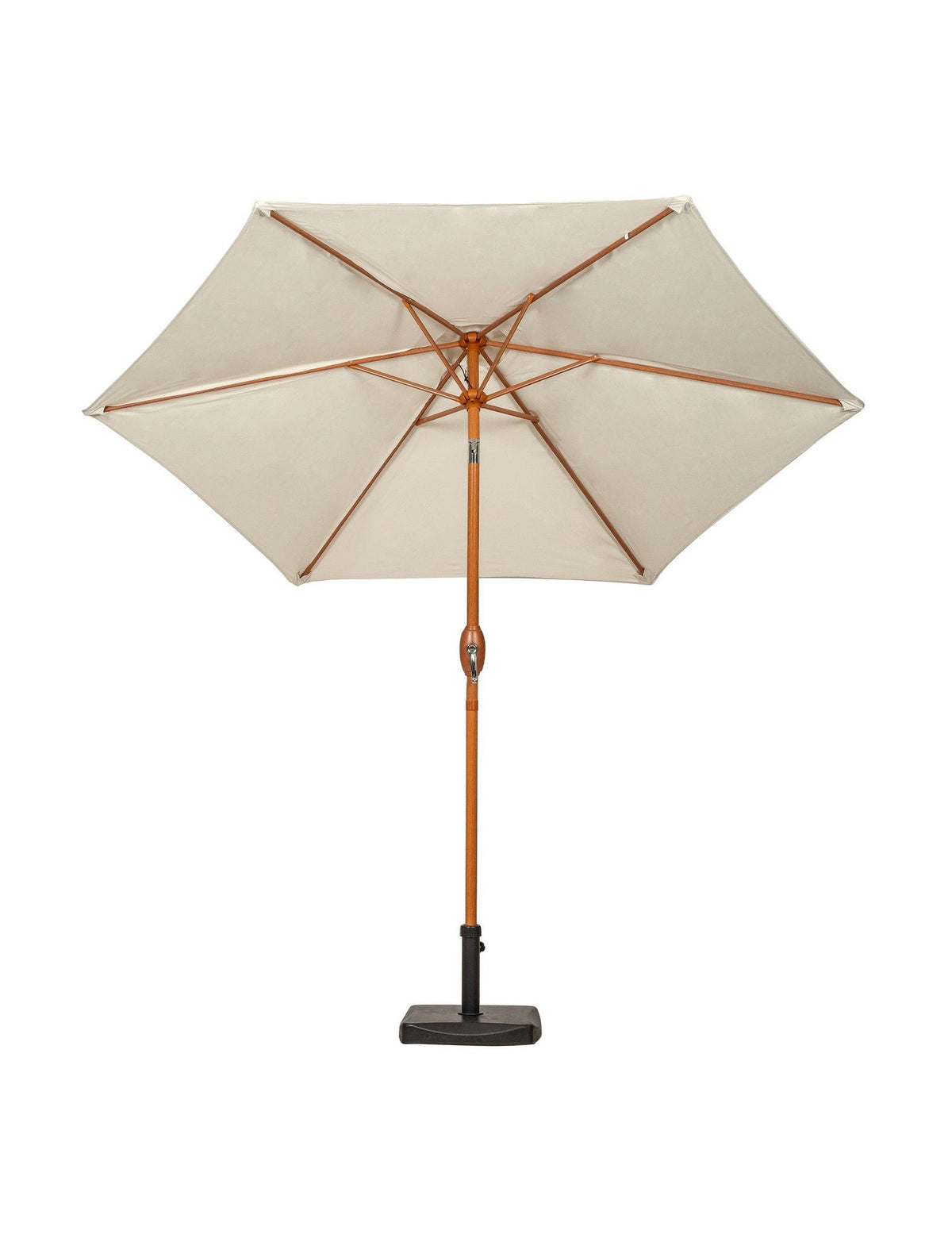 Woodlook Crank and Tilt Parasol - Ivory, 2.5M