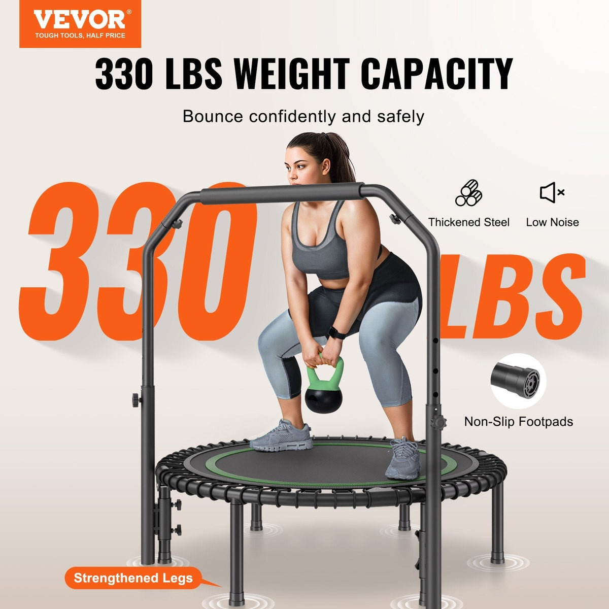 40" Foldable Mini Trampoline & Rebounders