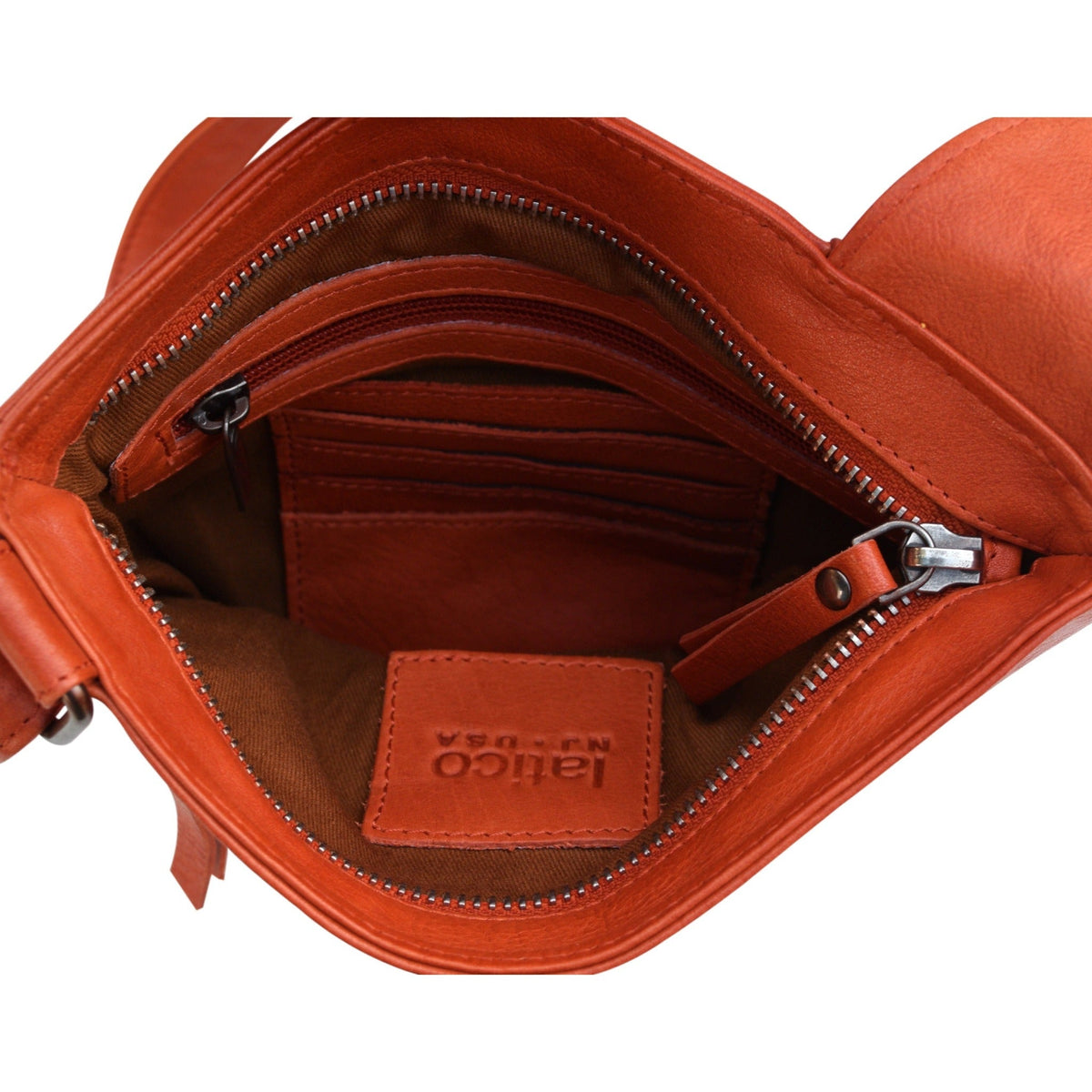 Athena Leather Crossbody Bag