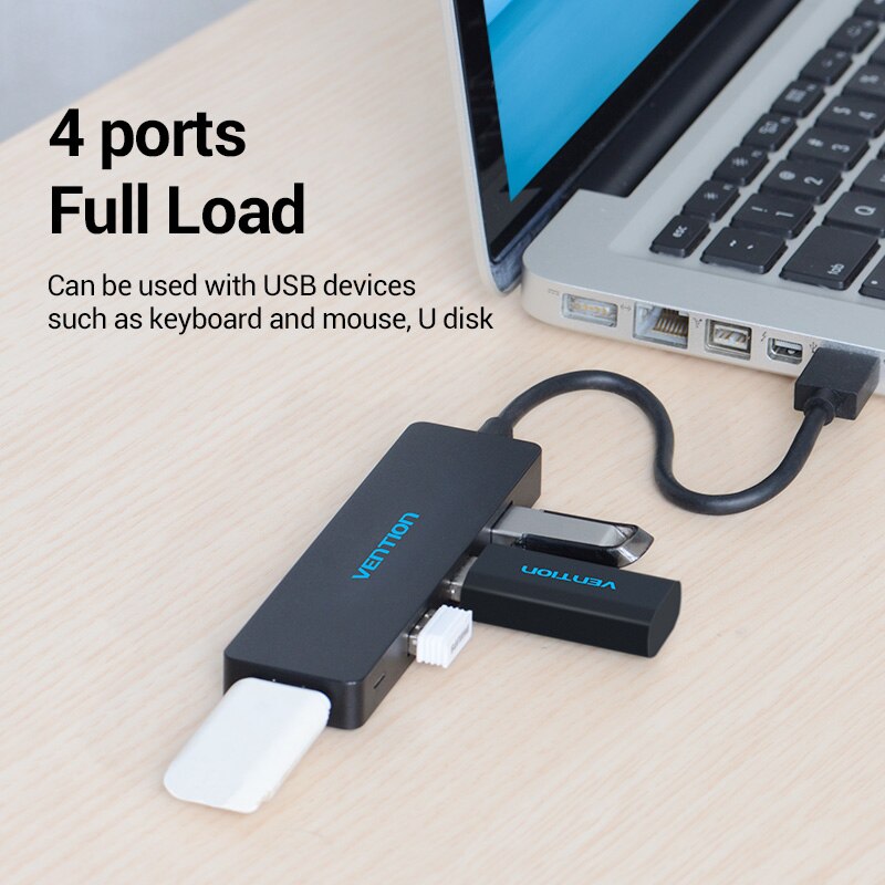 High-Speed USB 3.0 4-Port Hub