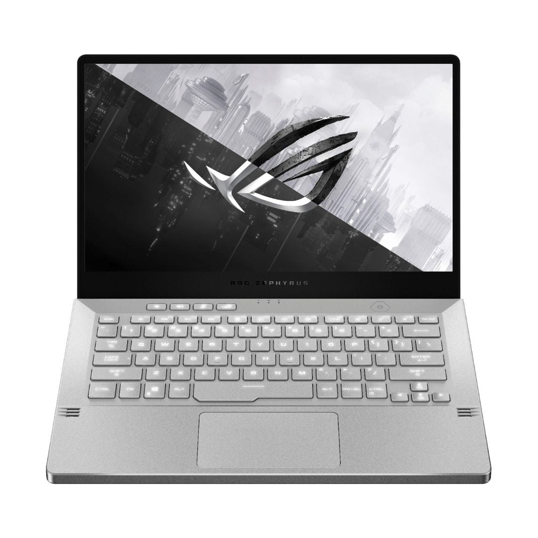 ASUS ROG Zephyrus G14 – 14" FHD 120Hz – AMD Ryzen 9 4900HS – RTX 2060 Max-Q – 16GB RAM – 1TB SSD – Moonlight White – GA401IV-BR9N6