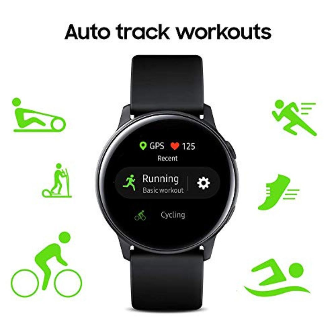SAMSUNG Galaxy Watch Active (40mm), phone ,Black - US Version with Warranty - SM-R500NZKAXAR