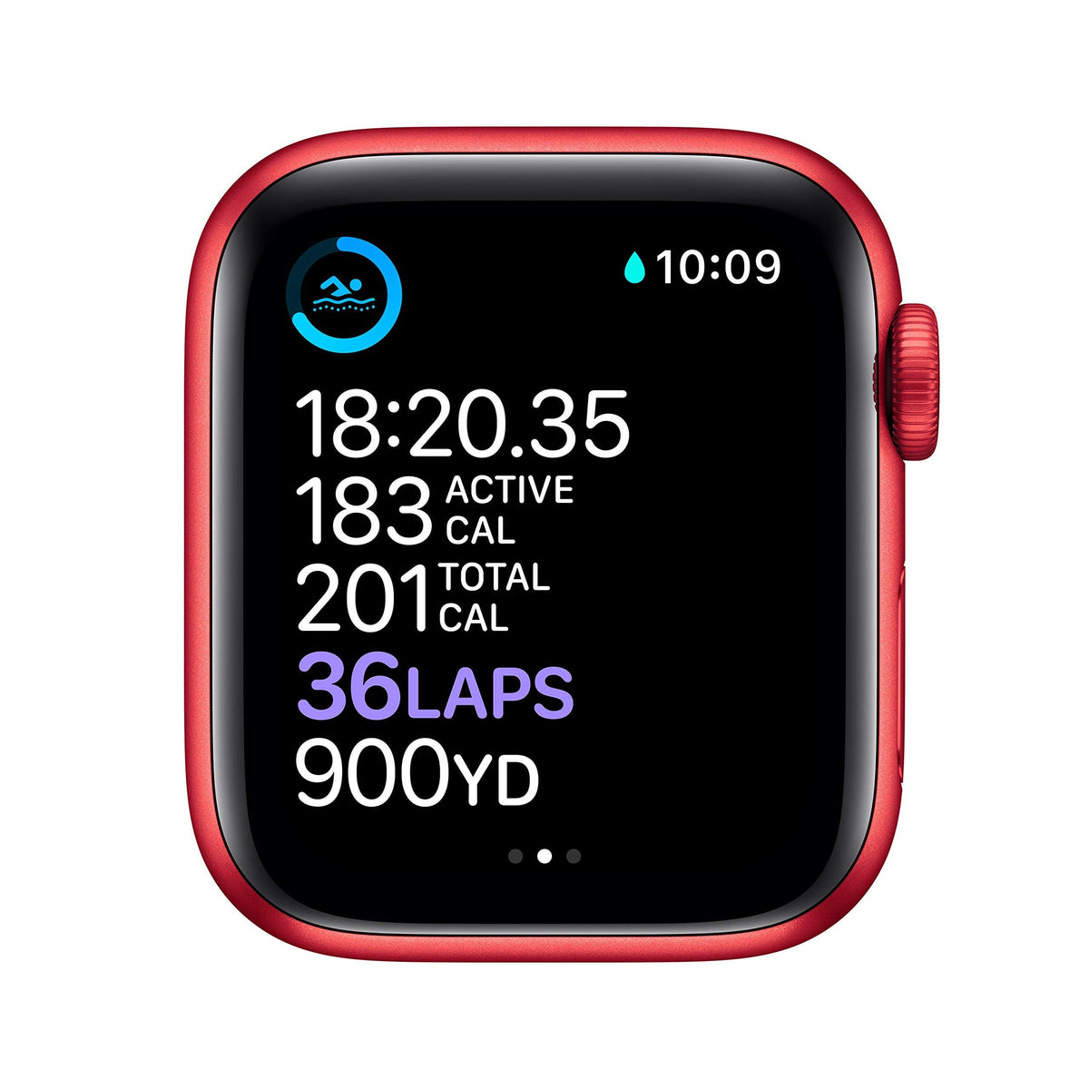 Apple Watch Series 6 40mm RED Aluminum Case RED Sport Band - M00A3LL/A