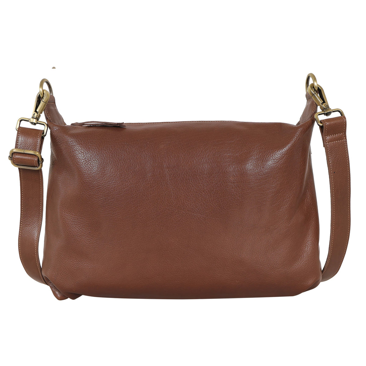 Avery Milled Leather Crossbody Bag
