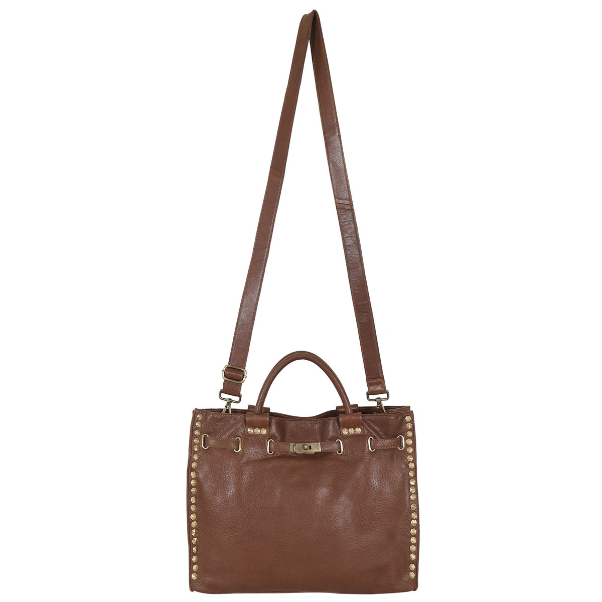 Mare Milled Leather Crossbody Bag