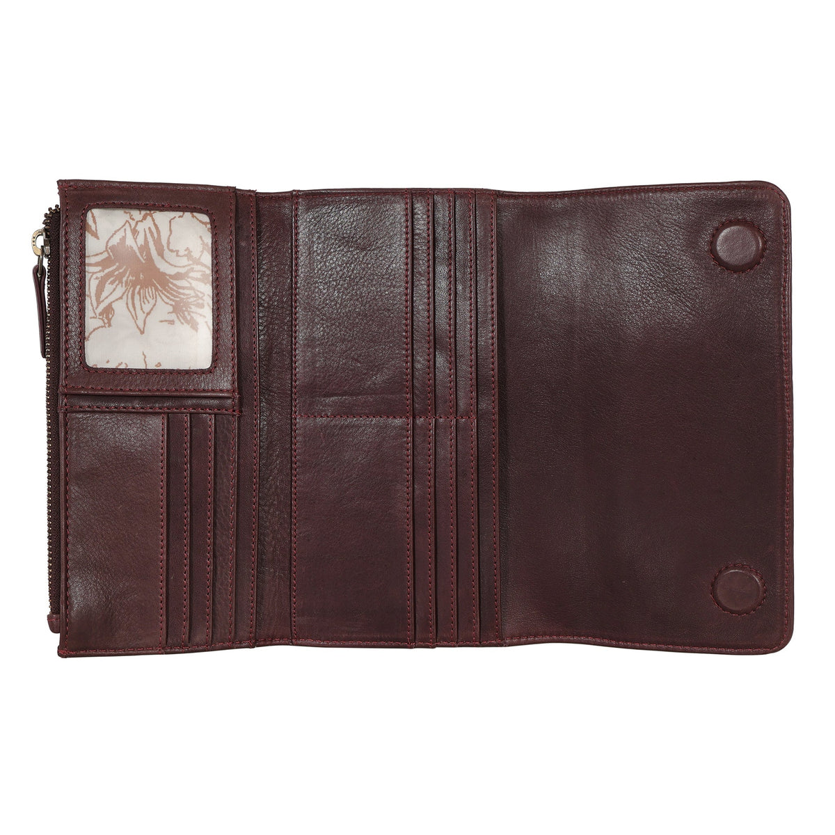 Barb Milled Leather Wallet