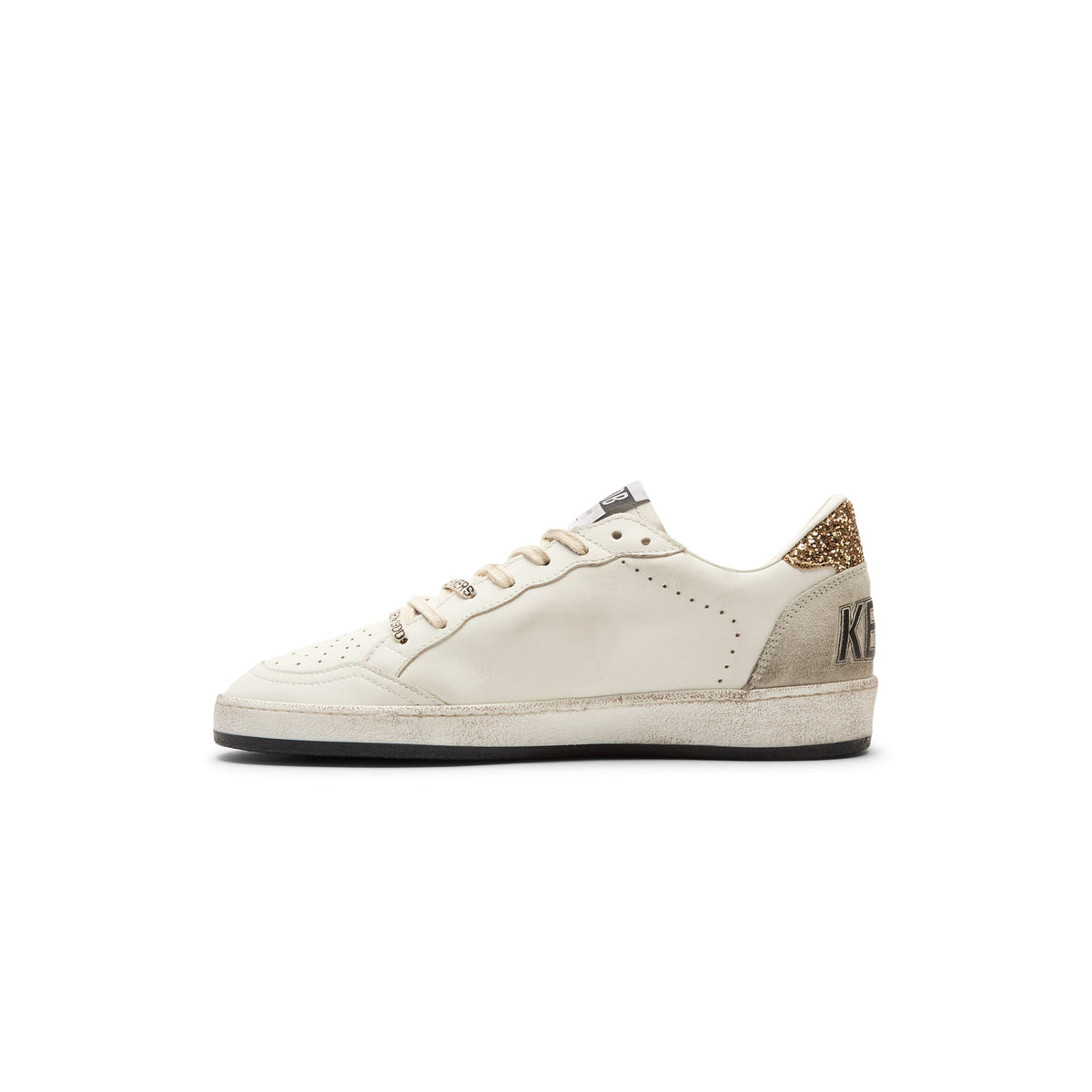 Golden Goose Ballstar Leather Upper And Toe Glitter (White/Black/Gold/Ice)