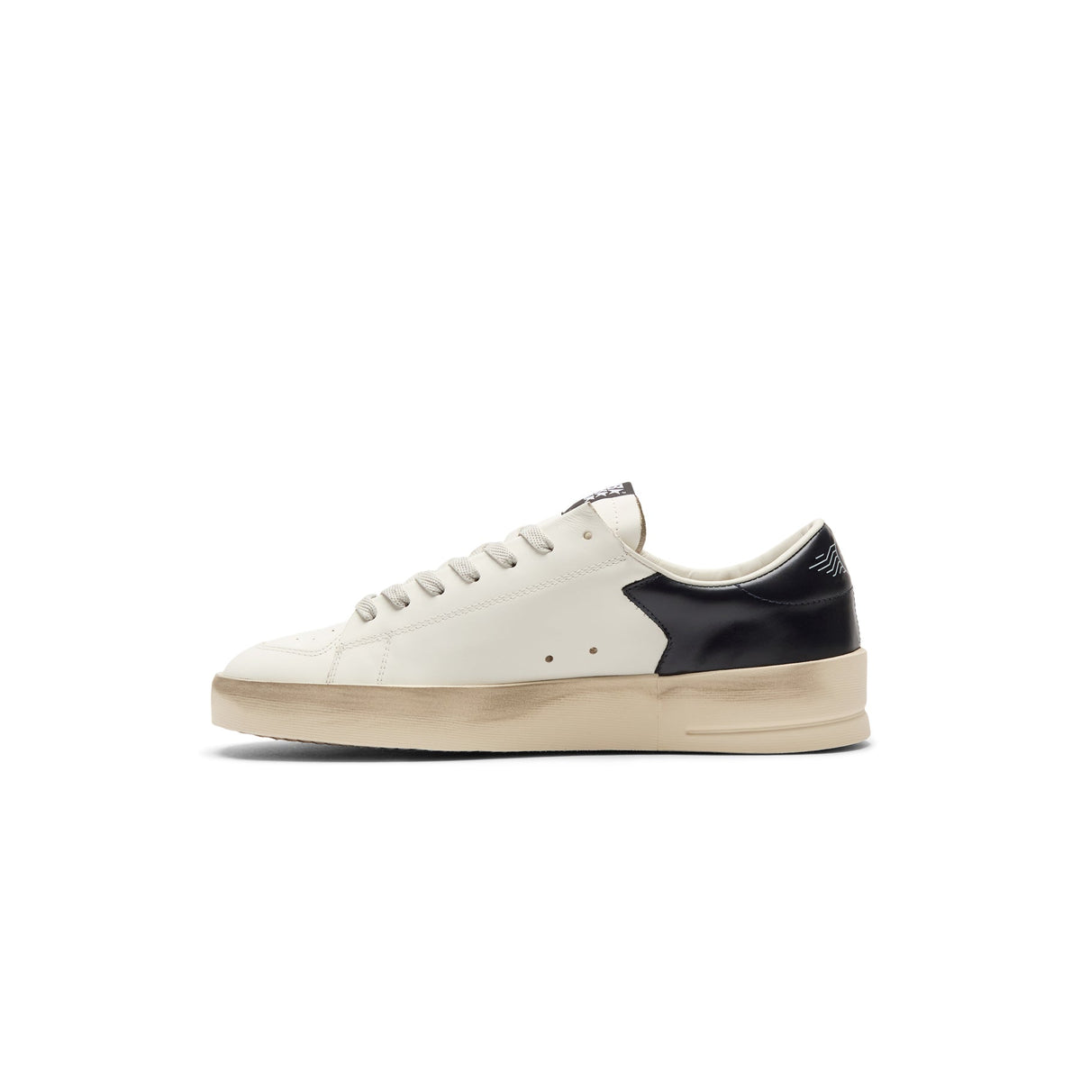 Golden Goose Stardan Leather Upper Suede Star Shiny (White/Ice/Blue)