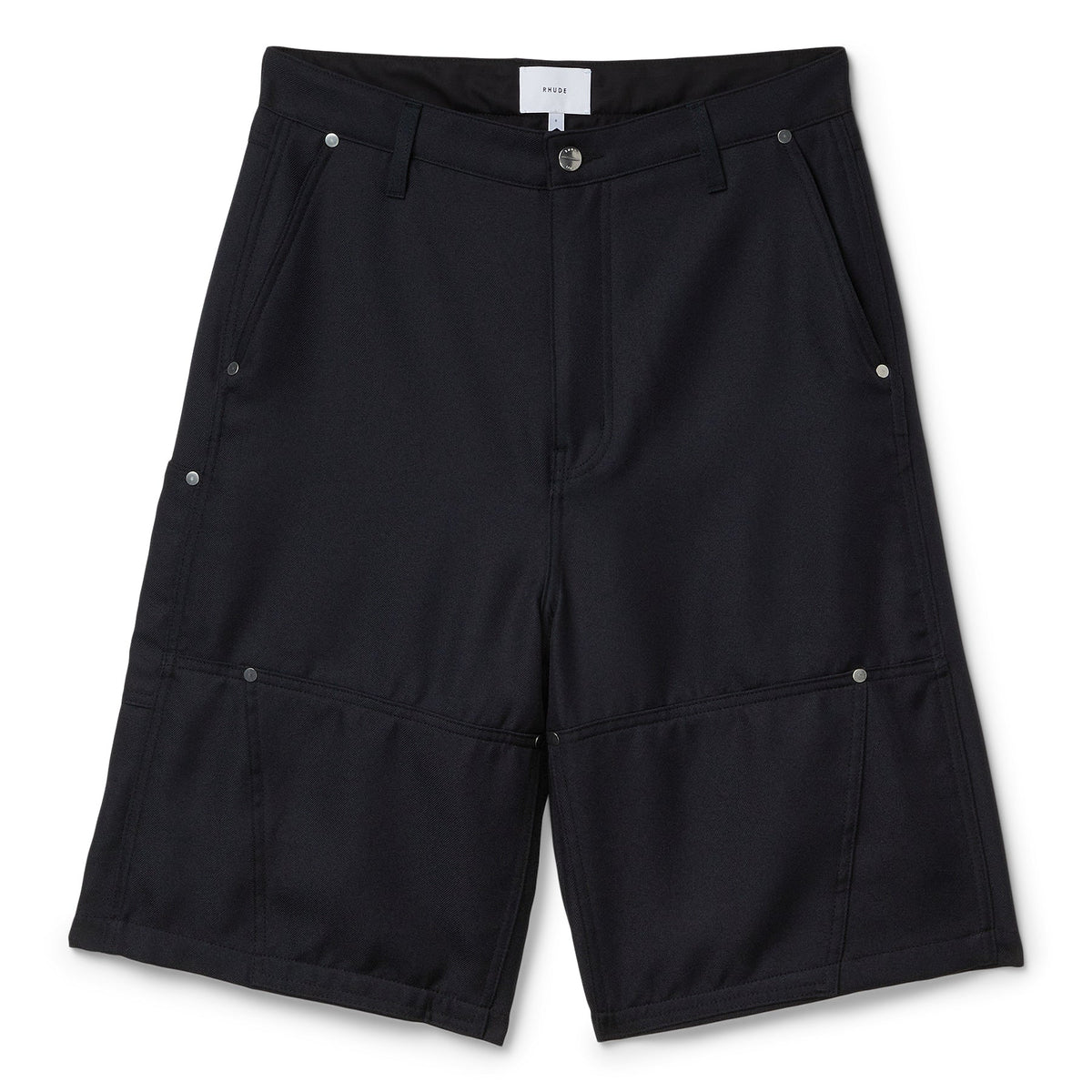 Rhude Reza Double Knee Baggy Short (Black)