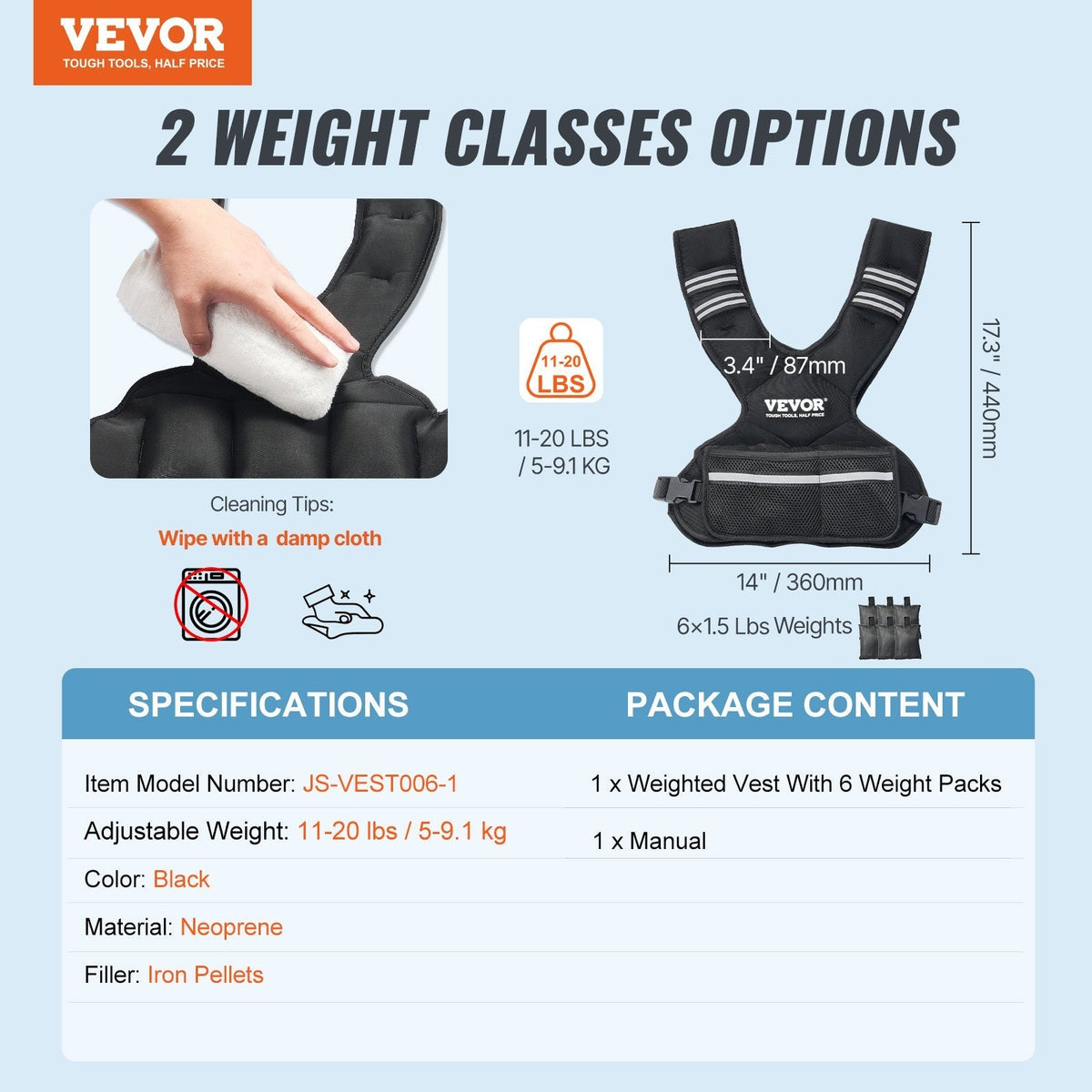 Adjustable Weighted Vest