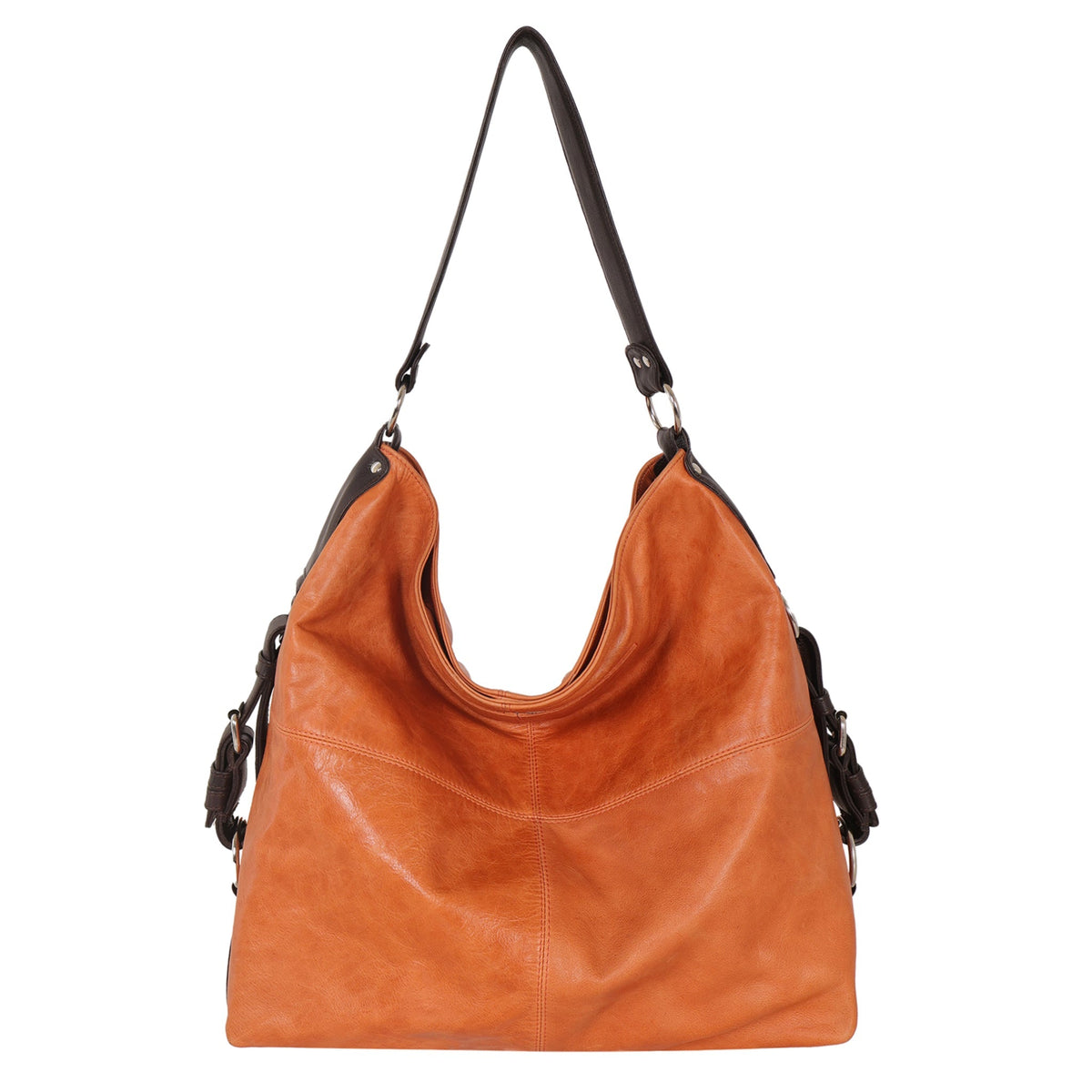 Simone Lg Leather Shoulder Bag