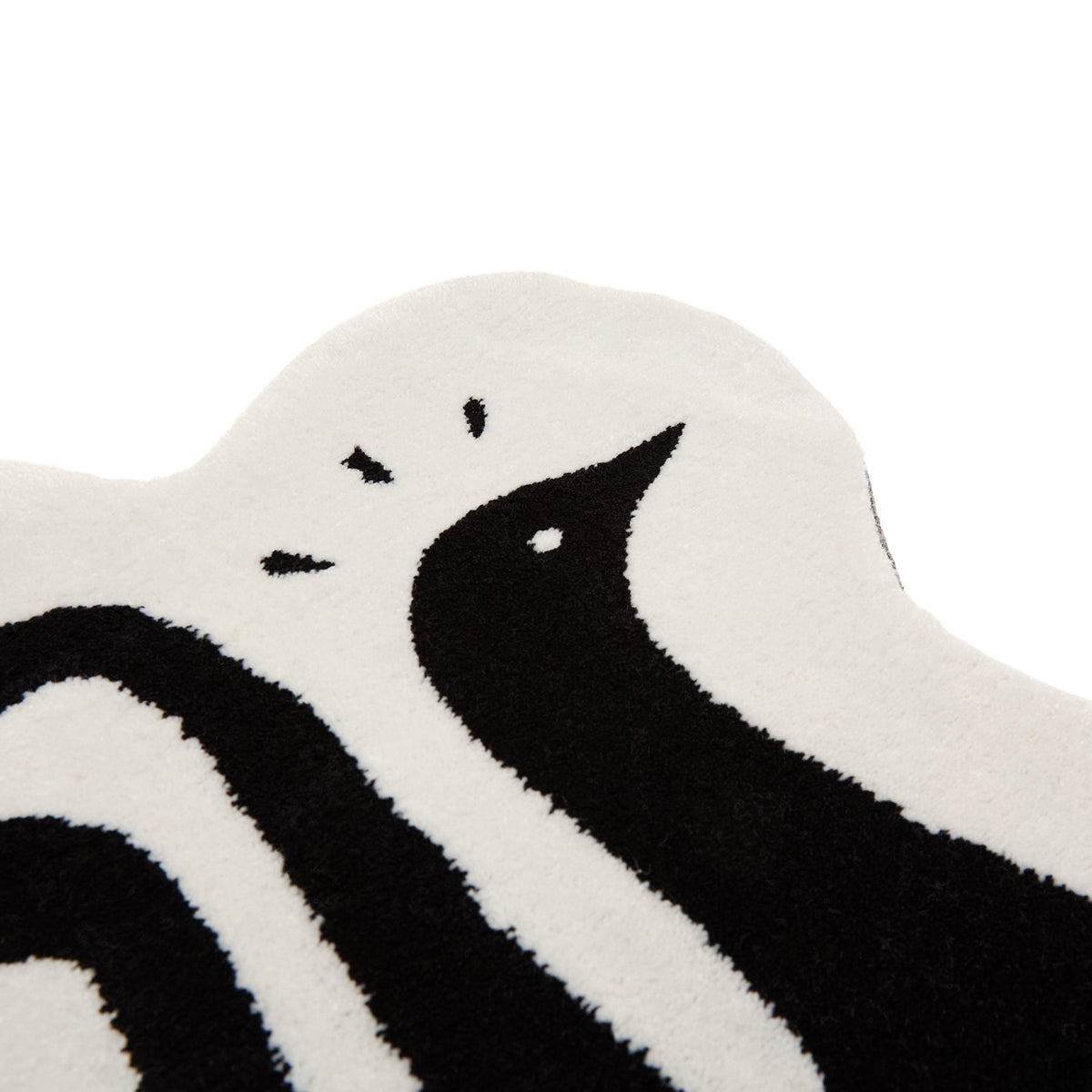 By Parra High Heel Gloves Tufted Rug (White)