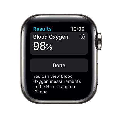 Apple Watch Series 6 40mm GPS+Cellular - Graphite Stainless Steel with Black Sport Band - M02Y3LL/A