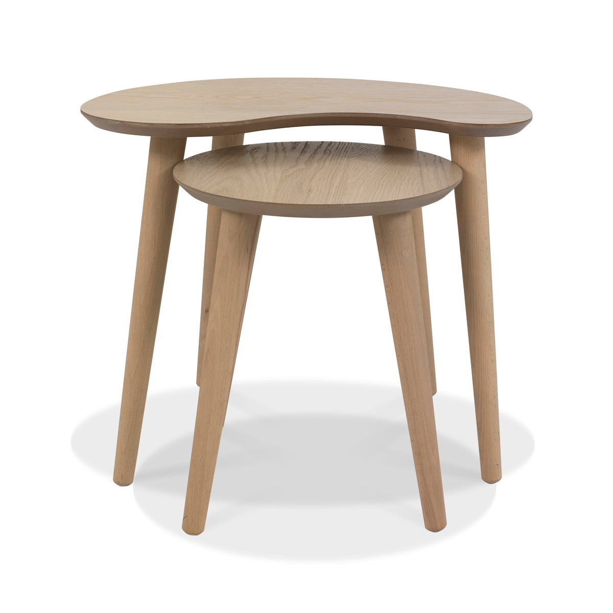 Oak Nest of Two Tables