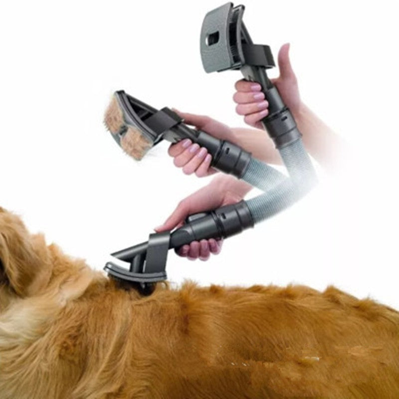 2-in-1 Pet Grooming Vacuum Brush Attachment
