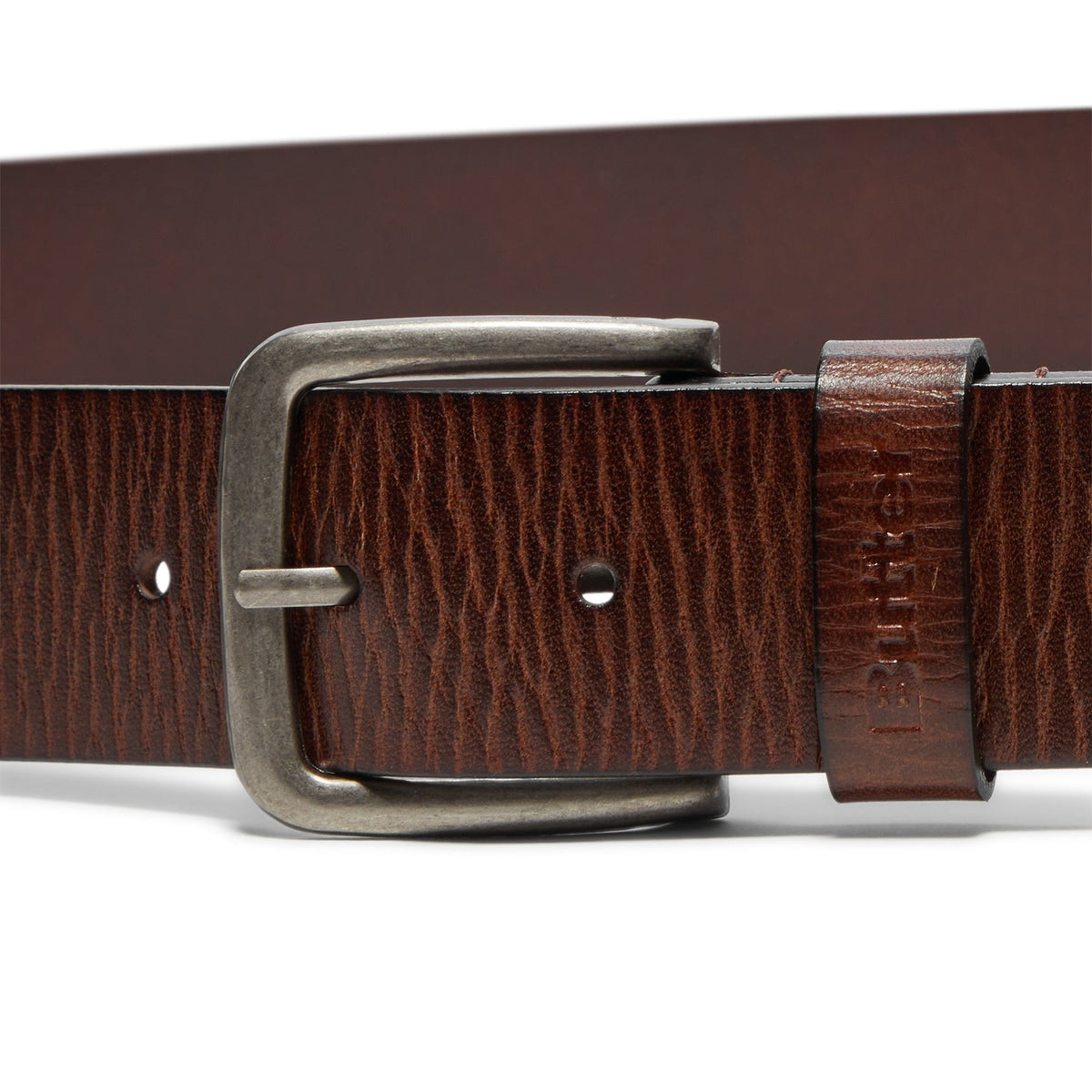 Butter Goods Distressed Leather Belt (Brown)