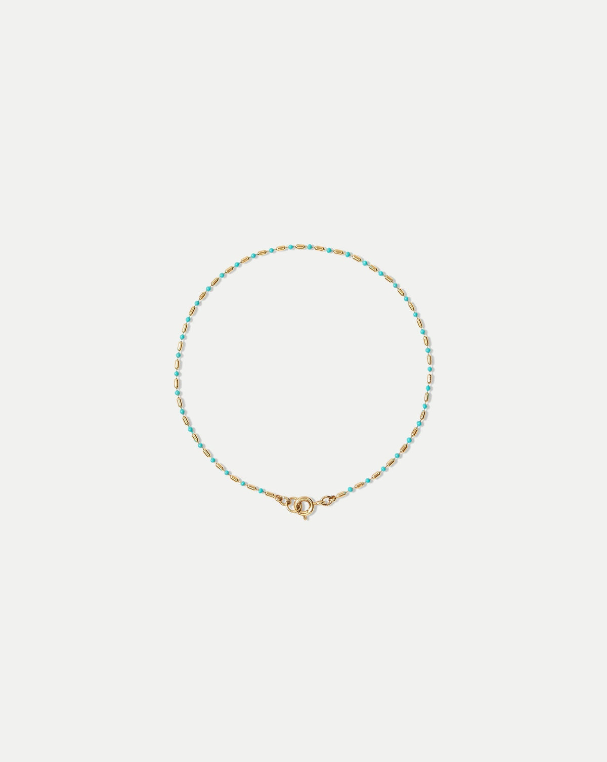 Enamel Bead Chain Anklet