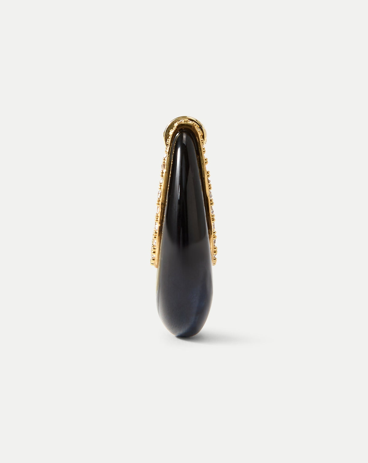 Resin J-Hoop Earring