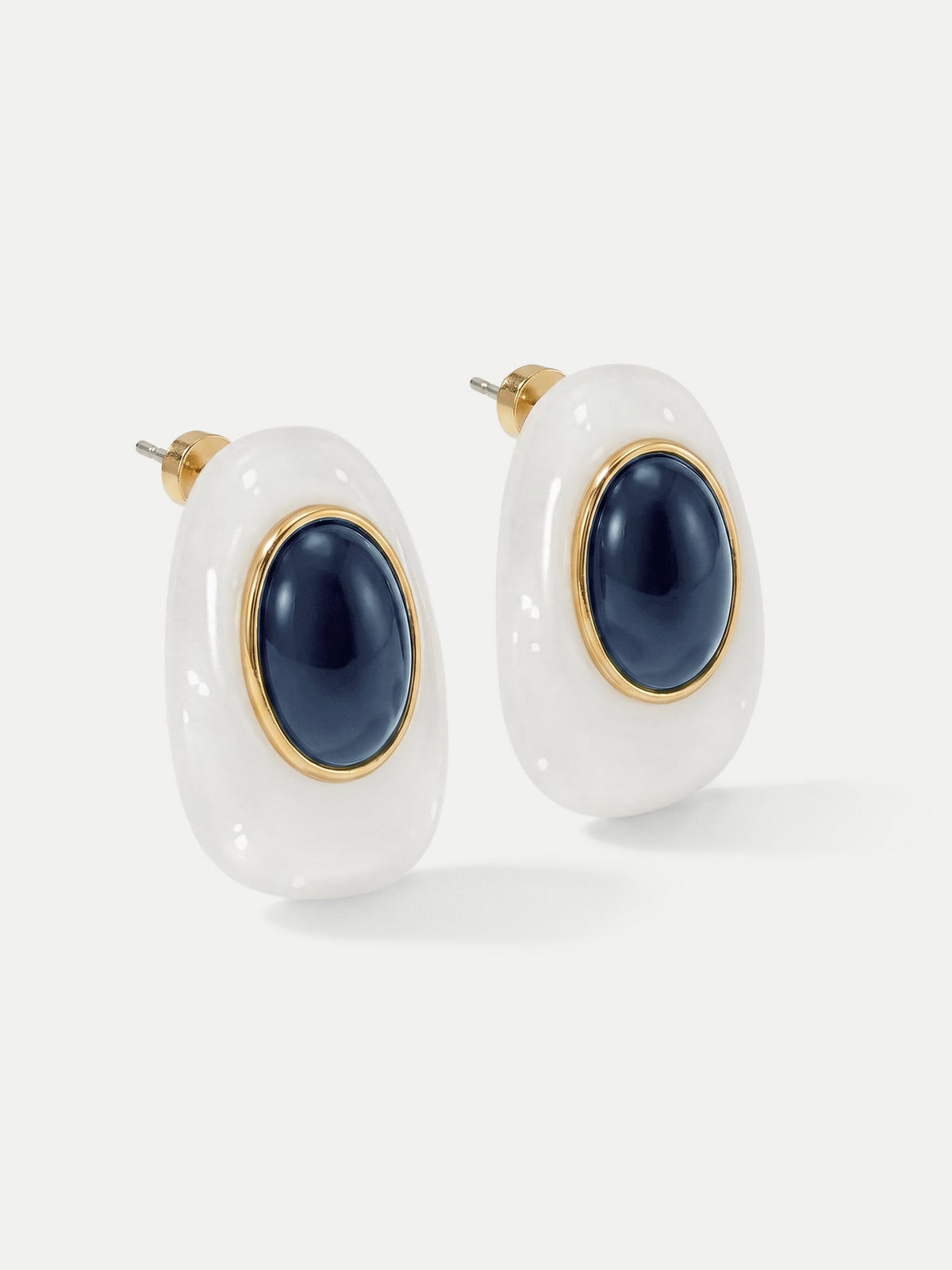 Tiger’s Eye Cabochon Earring