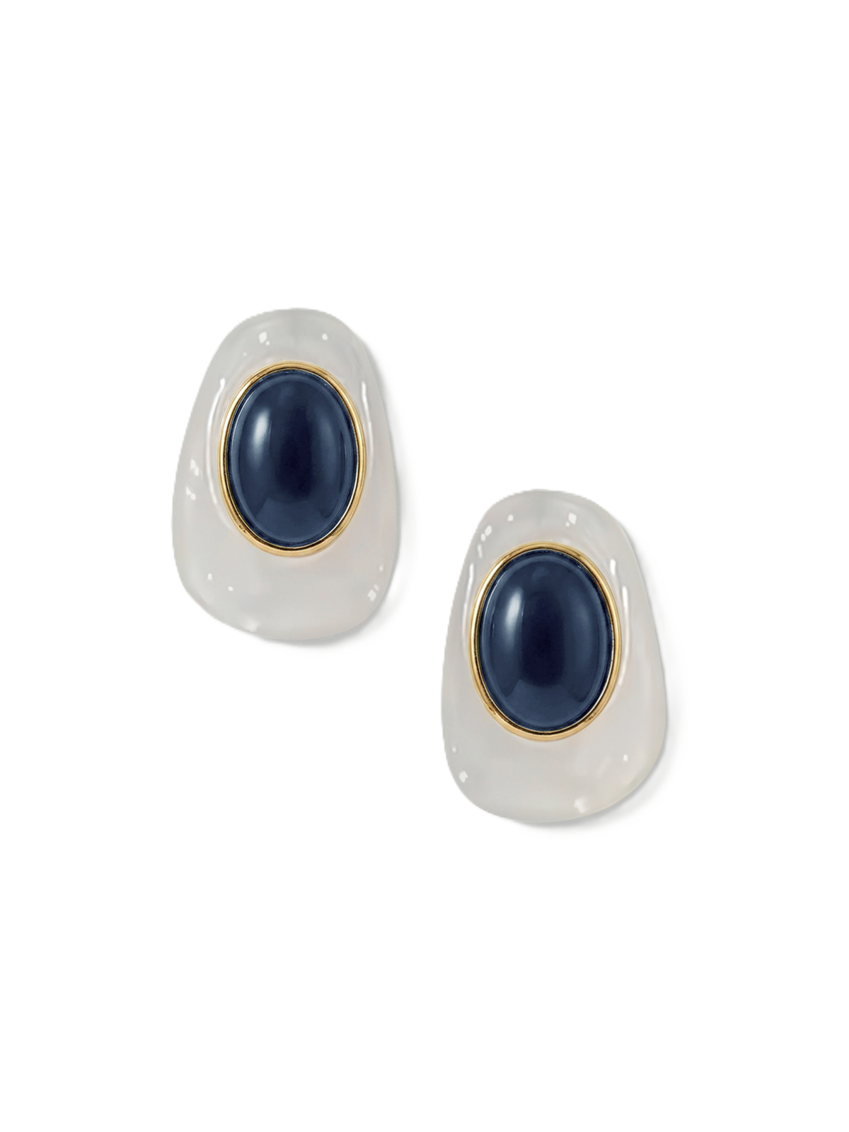 Tiger’s Eye Cabochon Earring