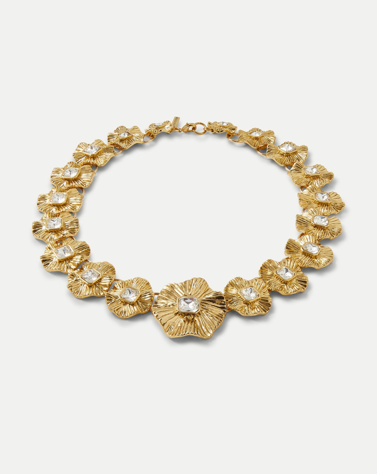Gold Floral Statement Necklace