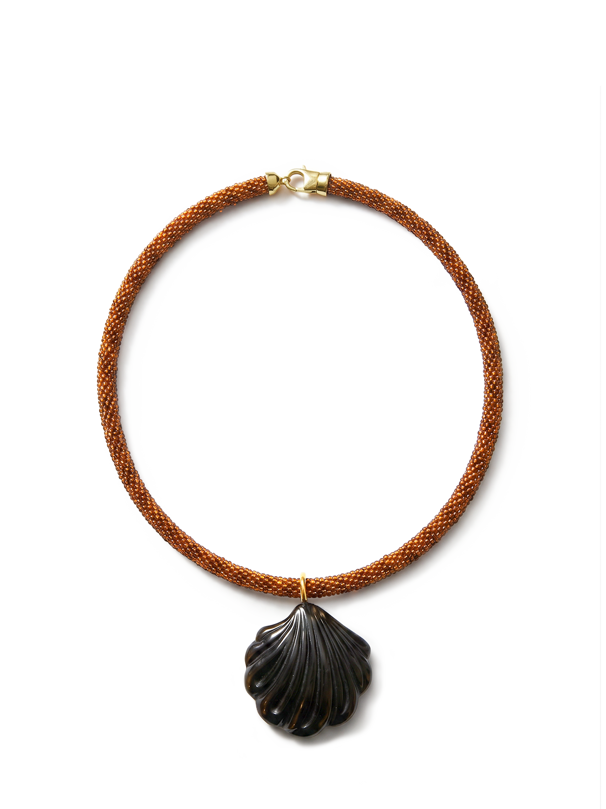 Scallop Shell Beaded Necklace