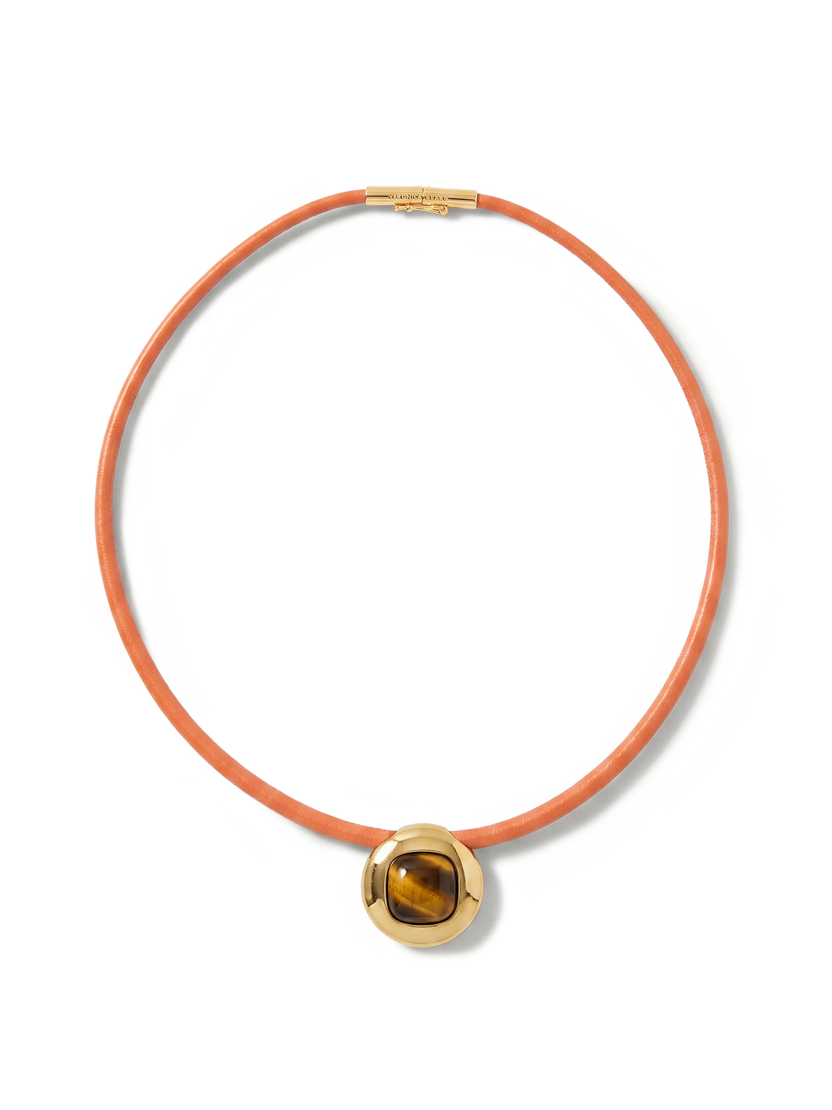 Tiger’s Eye Leather Cord Necklace
