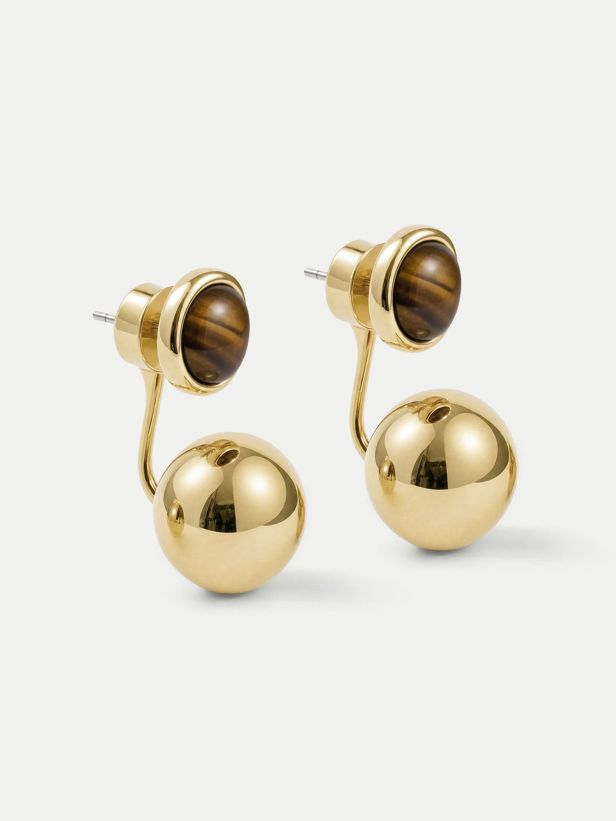 Tiger's Eye Drop Earring