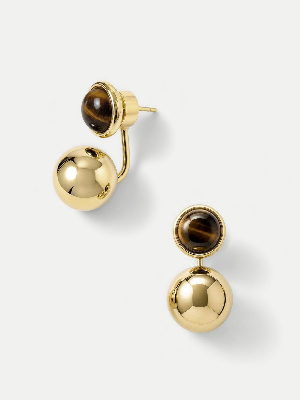 Tiger's Eye Drop Earring