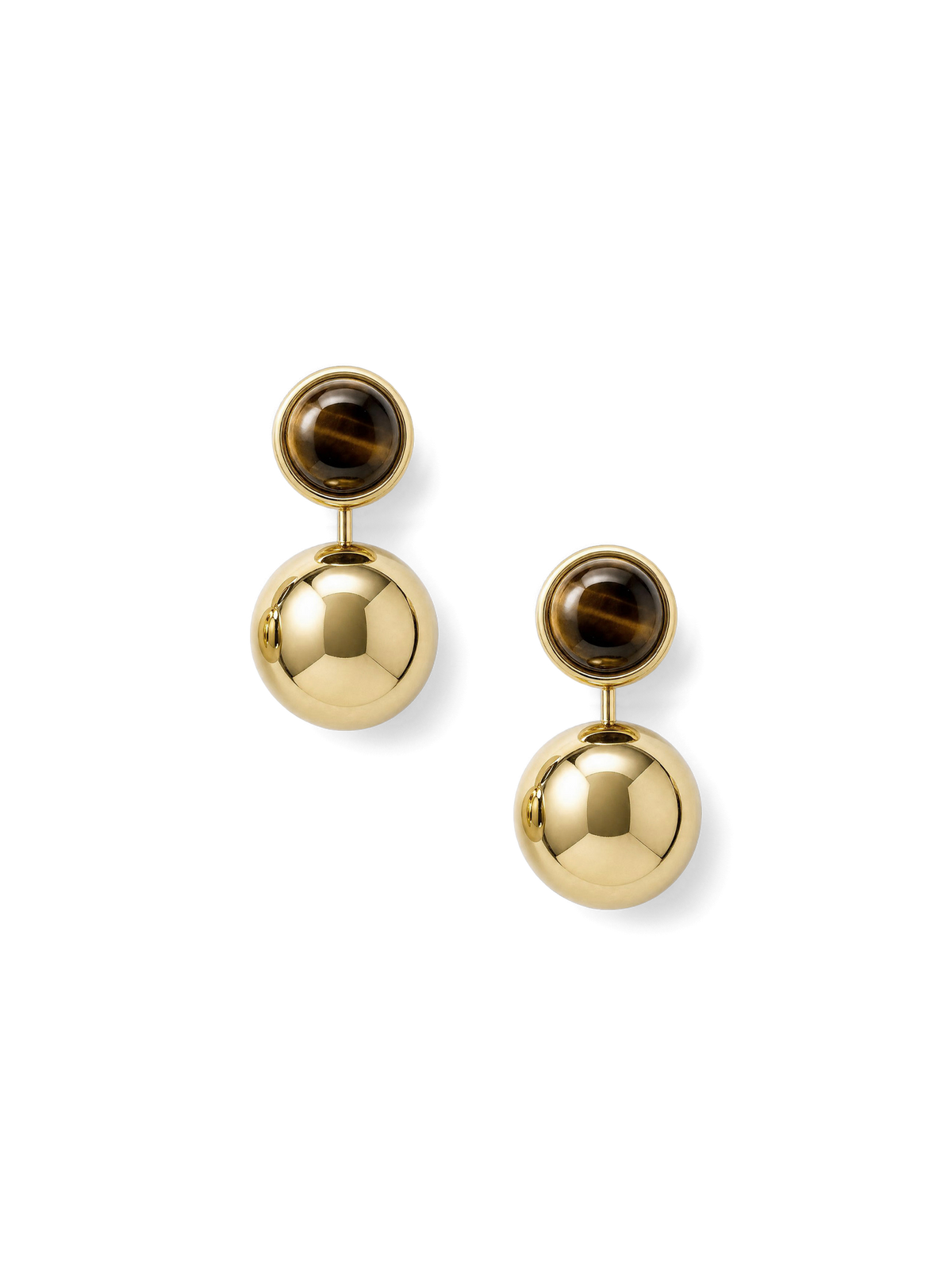 Tiger's Eye Drop Earring