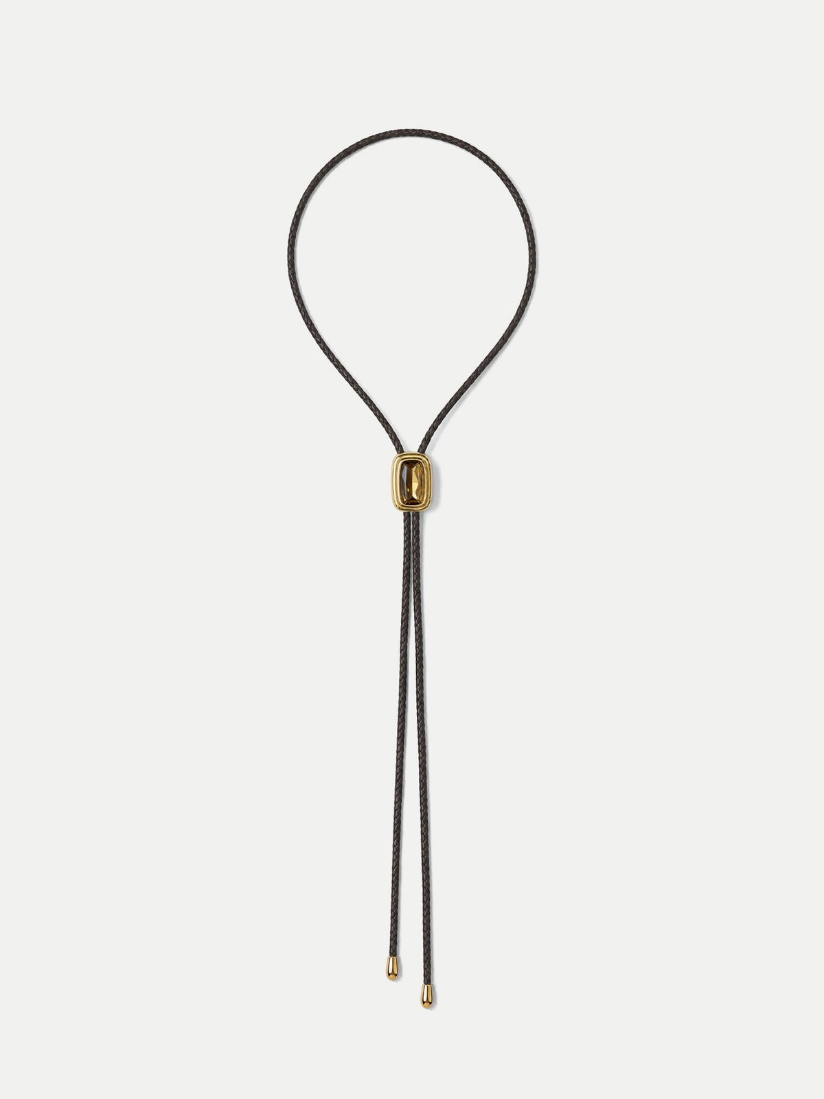 Braided Leather Bolo